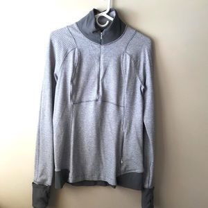 Lululemon 12 Runderful 1/2 Zip Pullover Grey RULU